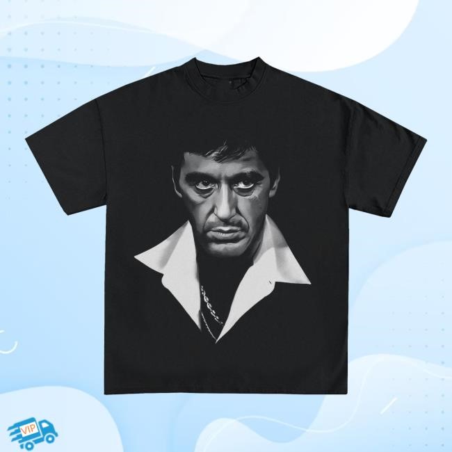 Official Icy Shop Merch Tony Montana Scarface Graphic T-Shirt