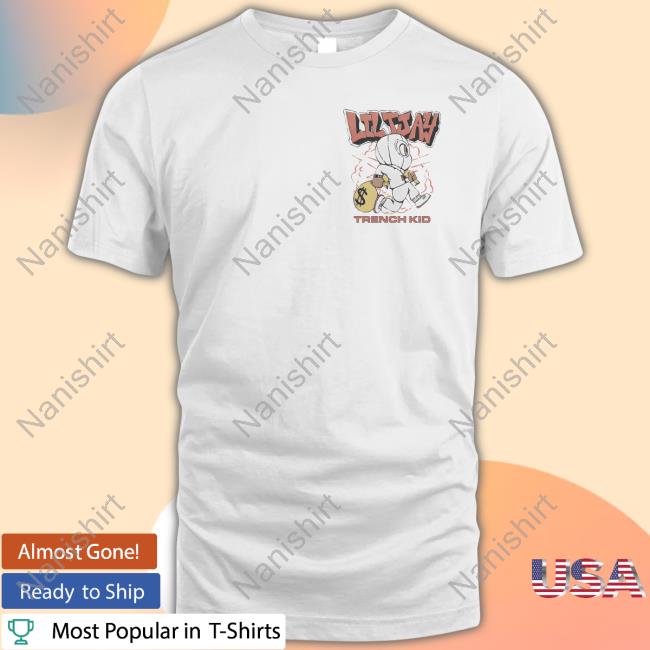 Lil Tjay Cartoon Trench Kid White Hoodie