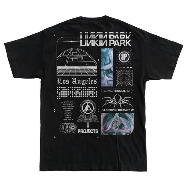 Official Linkin Park Merch Store Brooklyn Projects LA Black Zip Hood LinkinPark