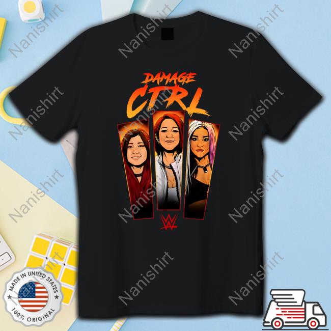 WWE Damage Ctrl Cartoon Panels T Shirt