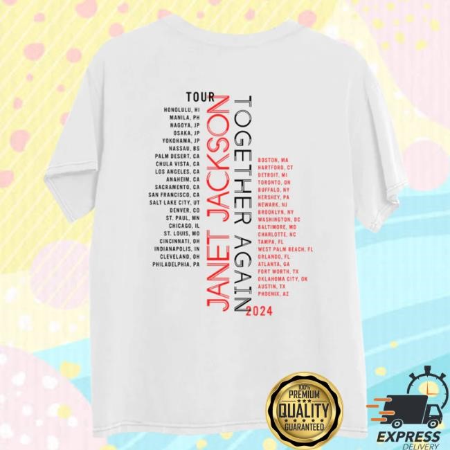 Janet Jackson Official Store Photo Shoulder Dateback Shirt