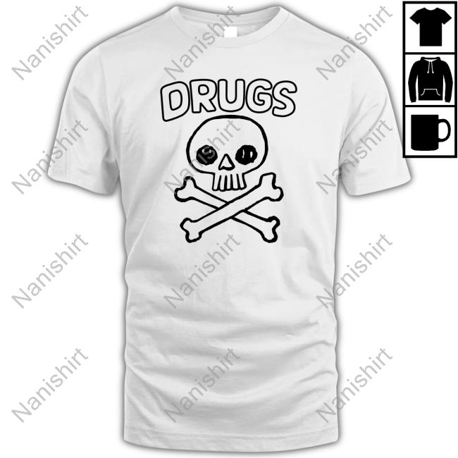 Official Drugs Skull Tee Shirt