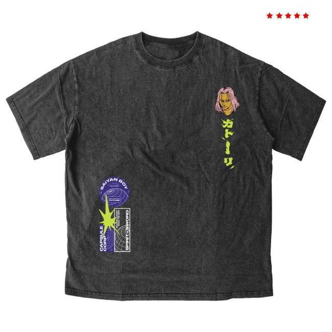 Saiyan Boy Capsule Corp Spirit Sword TShirt