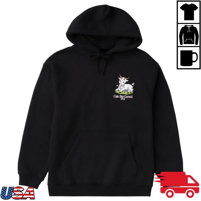 Official Sam And Colby Merch Store Cute But Cursed Oct'25 Hoodie Black Xplr Shop