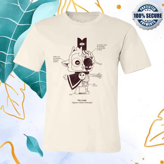 Official Devolver Digital Cult Of The Lamb Anatomy Of The Lamb Tees