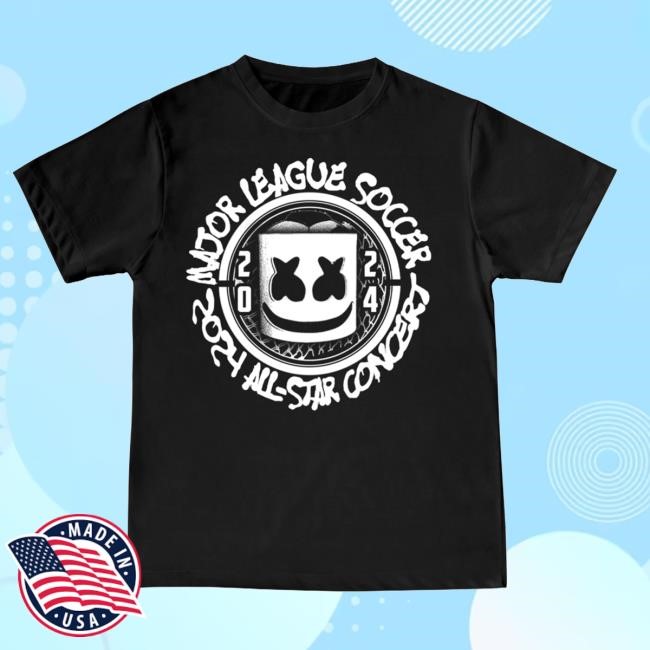 Marshmello Official Merch Store All-Star Crest Shirt New Marshmello Clothing Shop Apparel Marshmello X Mls All-Star