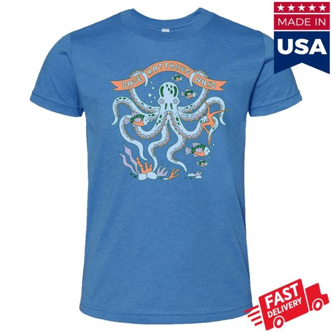 Official Dave Matthews Band Store Youth Octopus Top Shirt