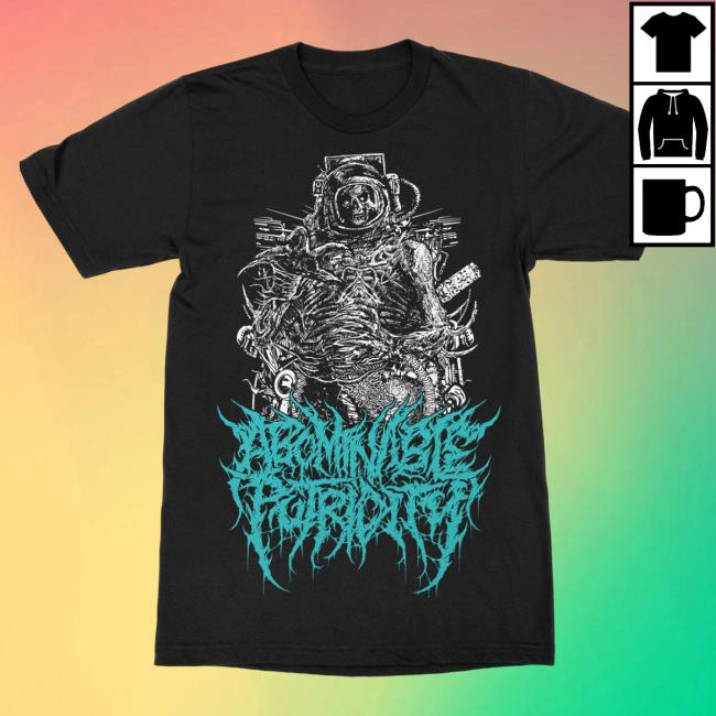 Official Indie Merch Store Shop Abominable Putridity "Rotted In Space" New Shirt Indiemerchstore