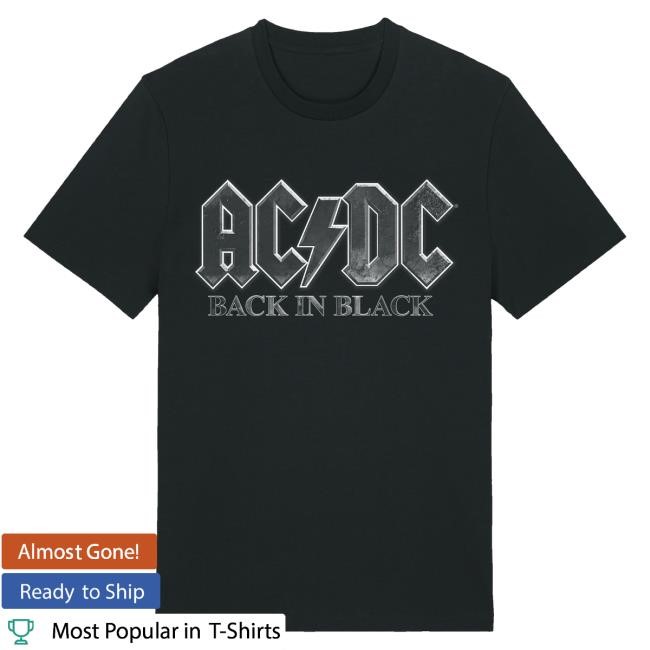 Official Ac Dc Merch Store Ac/Dc Back In Black 2024 Tour New Shirt Ac Dc Shop Acdc Clothing