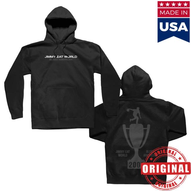 Official Jimmy Eat World Merch Bleed American Trophy Hoody (Black)