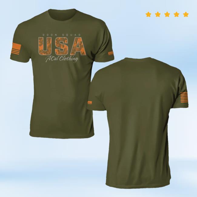 Official Acal Clothing Shop Merch Camo Gs Usa T Shirt