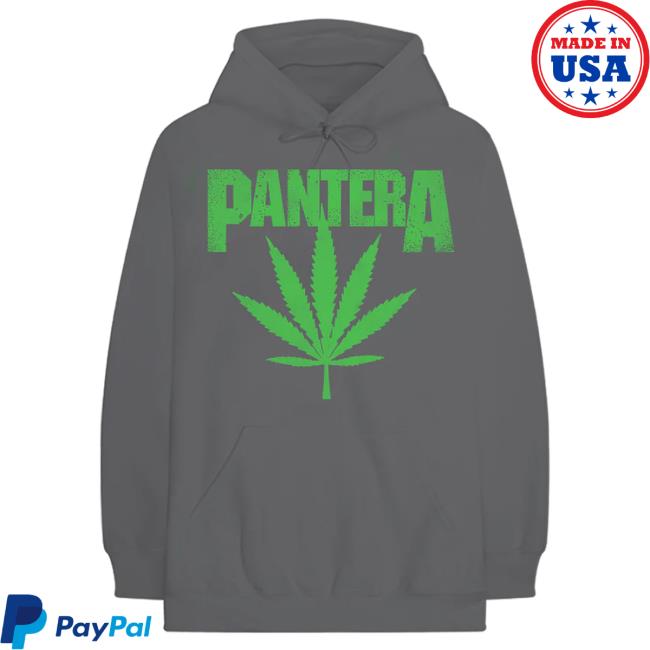 Official Pantera Merch Store Shop Pantera Cannabis Skull Charcoal Pullover Sweatshirt