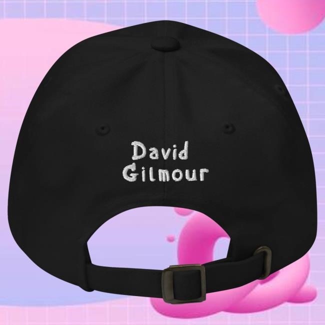 David Gilmour Black Cat Embroidered Cap David Gilmour Merch Store Shop Official