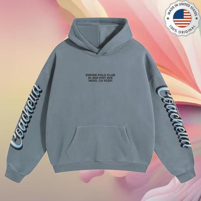 Official Coachella Merch Store Coachella Painted Palms Popover Hoodie