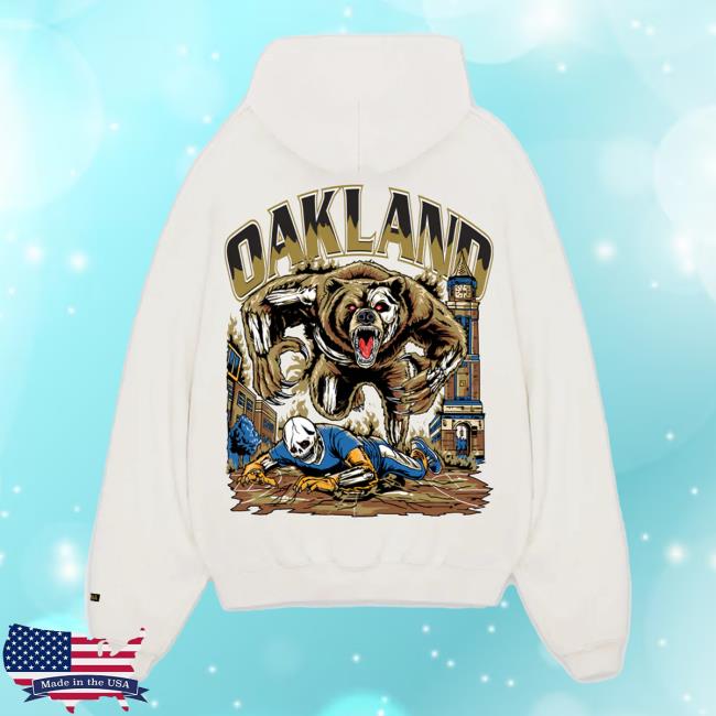 Official Sana Detroit Clothing Store Shop Sana X Oakland Attractive Hoodie - Cream SanaDetroit