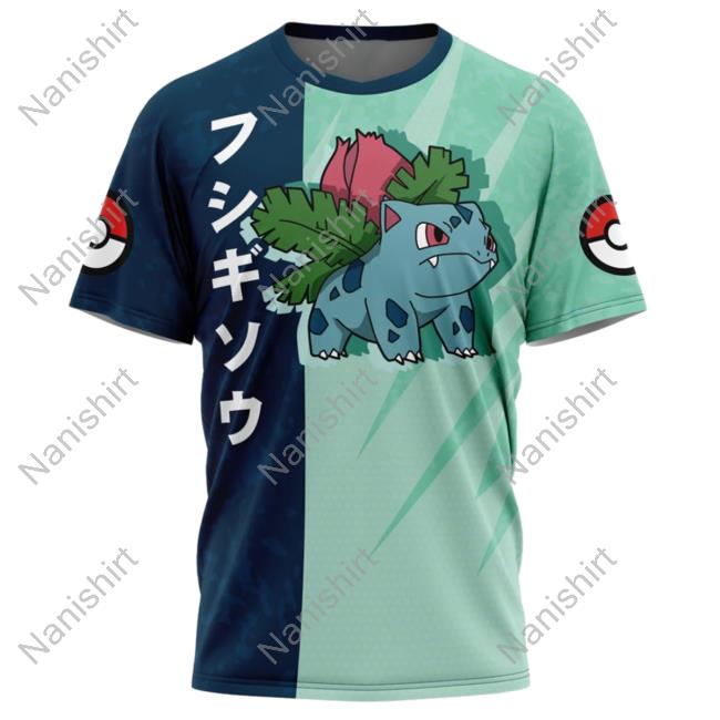 Official Anime Ape Clothing Ivysaur Attack Pokemon Top Shirt Animeape