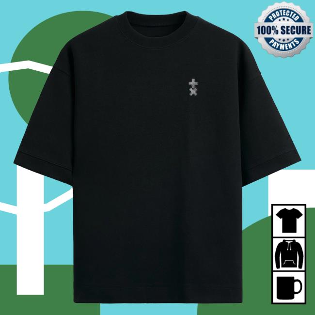 Official +X Black Silver T-Shirt