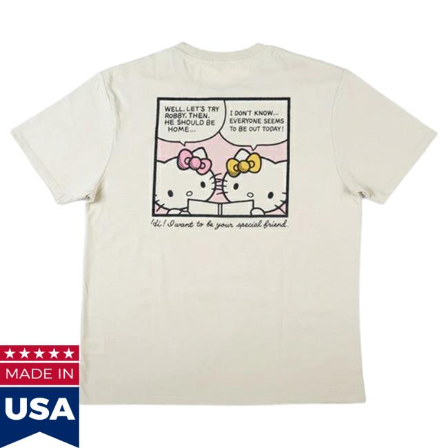 Official Sanrio Apparel Clothing Merch Store Shop Hello Kitty & Mimmy Relaxed T Shirt
