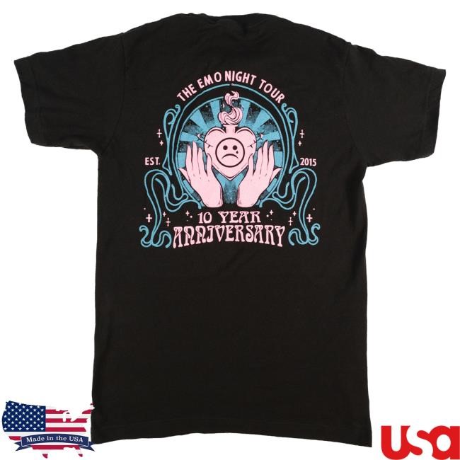 Official Emo Night Tour 10 Year Anniversary T Shirt