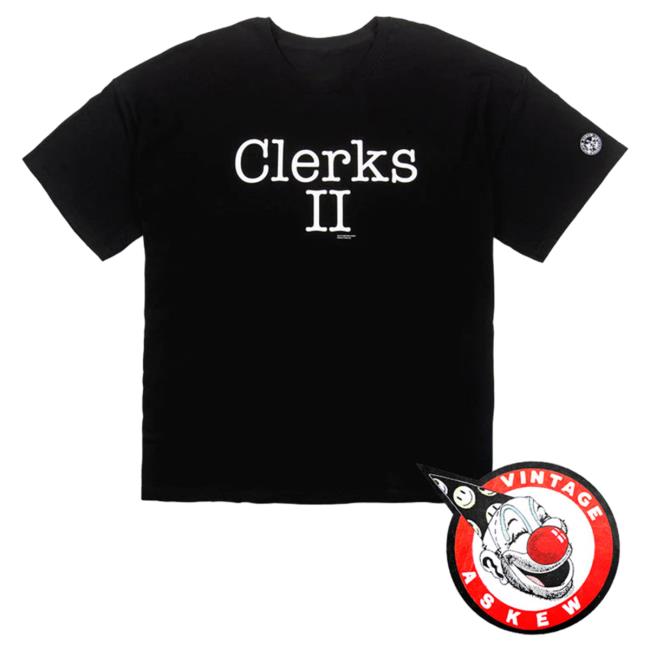 Official Jay and Silent Bob Merch Store Vintage "Clerks II Logo" Tees JayandSilentBob