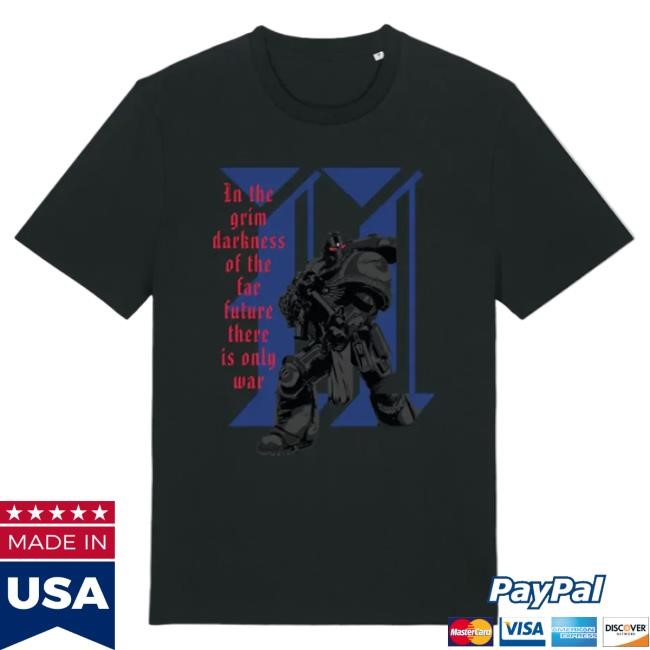 Iconic Space Marine 2 Skull Halo T Shirt Warhammer