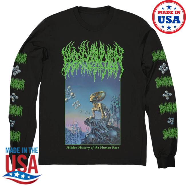 Official Blood Incantation Merch Hidden History Of The Human Race Long Sleeve T Shirt