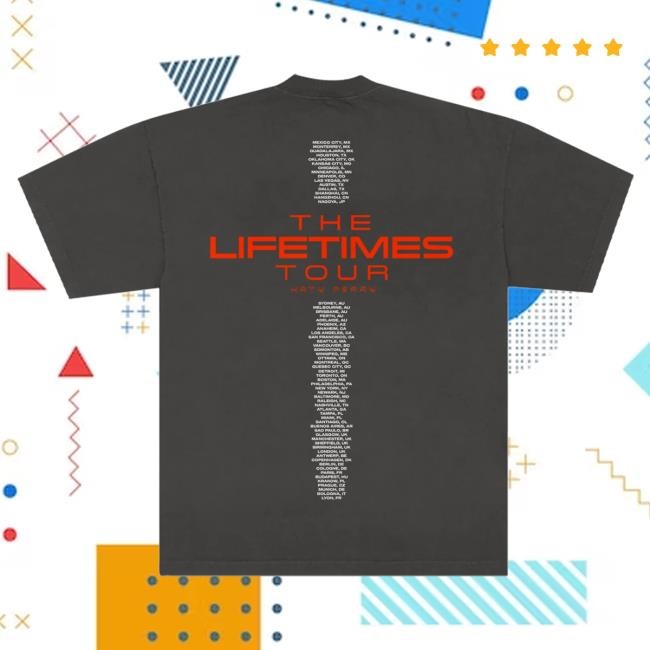 Katy Perry Lifetimes Tour Merch Main Character Tour T Shirt Katy Perry Official Merch Store Shop