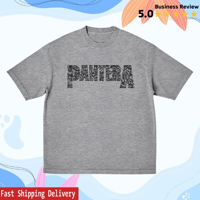 Heather Gray Angry Logo Shirt Pantera Store