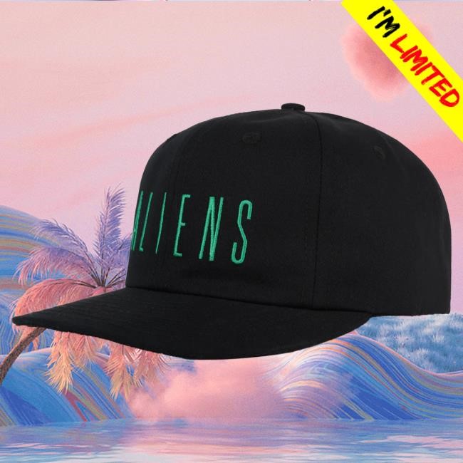 Official Brain Dead Merch Store We Are Brain Dead x Aliens 6 Panel Cap - Black