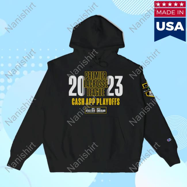 Official Premier Lacrosse League Shop Champion Cash App 2023 Playoff Hoodies