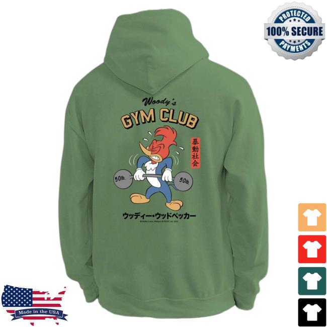 Official Riot Society Merch Store Shop Riot Society Woody Woodpecker's Gym Club Sweaters RiotSociety Apparel Clothing