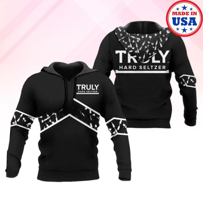Official Truly Hard Seltzer Black Wine Pattern Hoody