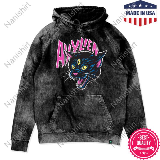 Official Elvis The Alien Ayylien Clothing 3 Eyed Ayylien Cat Hooded Sweatshirt