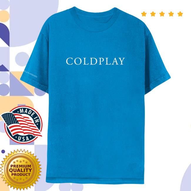 Official Coldplay Merch Store Shop Music Of The Spheres - Teal Tee Cold Play Apparel Clothing