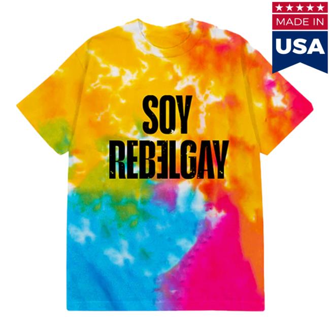 Official Soy Rebelde Tour Merch Soy Rebelgay Tie Dye Shirts