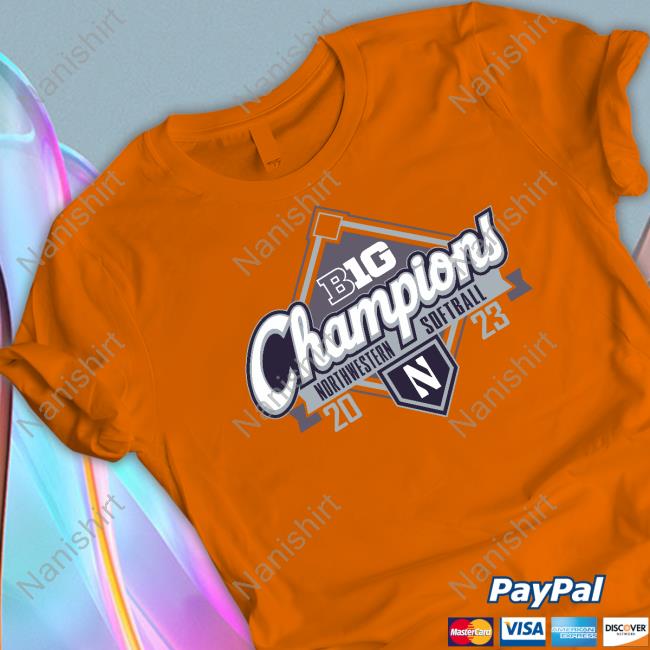 Northwestern Wildcats 2023 Big Ten Softball Regular Season Champions T-Shirt