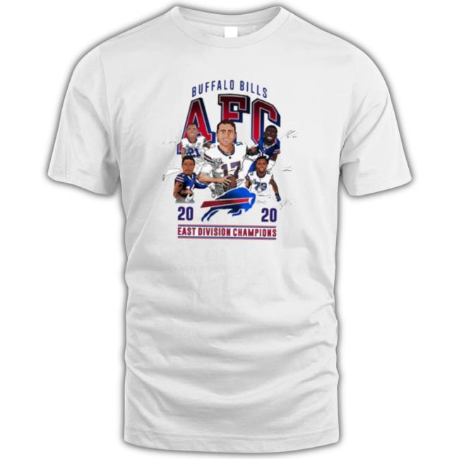 Buffalo Bills Afc East Division Champions Signatures Classic Shirt Buffalo Bills Afc East Division Champions Signatures Shirts