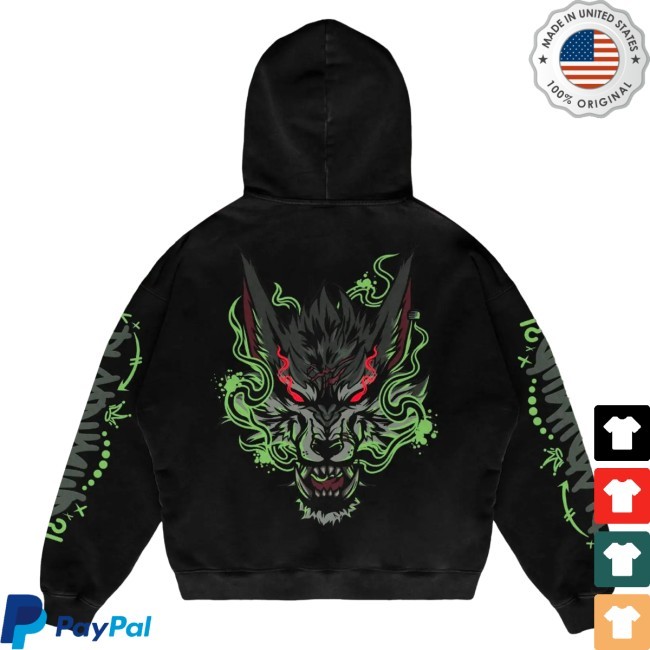 Cloudeelle "Bloodhound"-Oversized Sweatshirt Hoodie