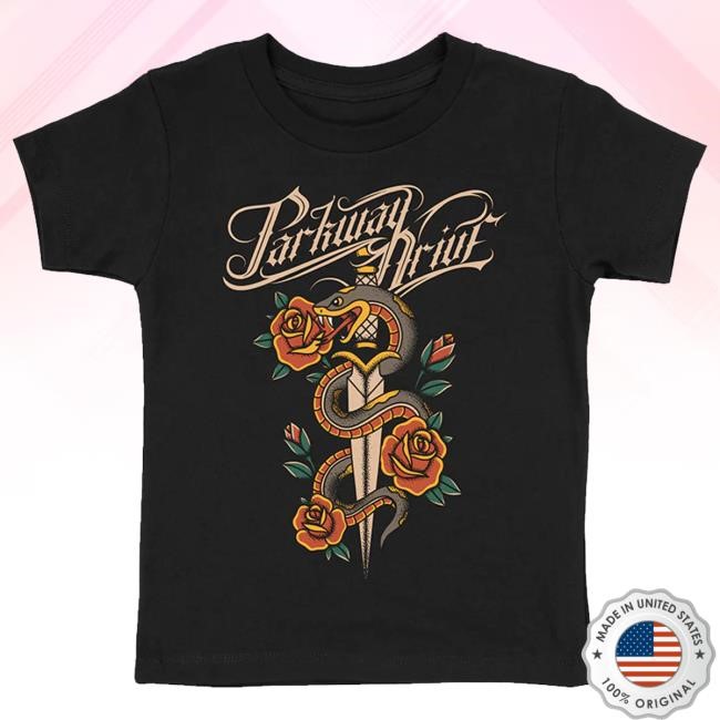 Official Parkway Drive - Snake & Dagger Kids Hot Shirt