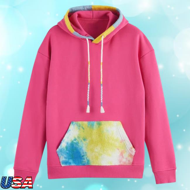 Official Neiman Marcus Clothing Store Shop Scotch & Soda Towelling Pocket Hoodie Crewneck Sweatshirt Mystic Pink Neimanmarcus