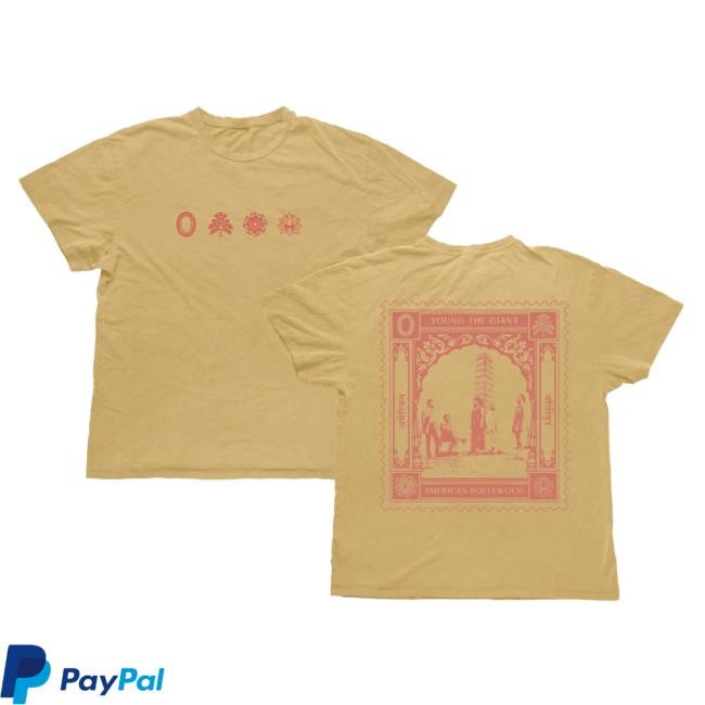 Official Young The Giant Store Shop Stamp Mustard New Shirt – Young the Giant