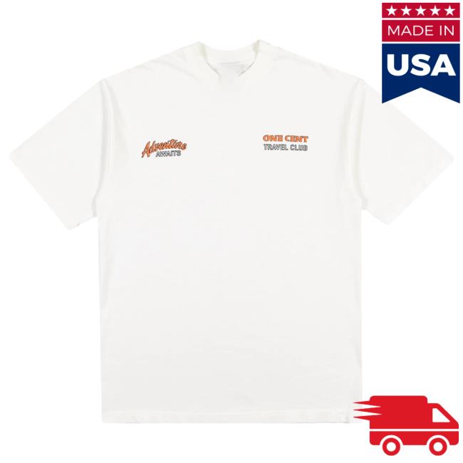 Official Billy Joel Merch Store Billy Ryan Trahan Merch Howdy Howdy Store Adventure Awaits Top Shirt - White