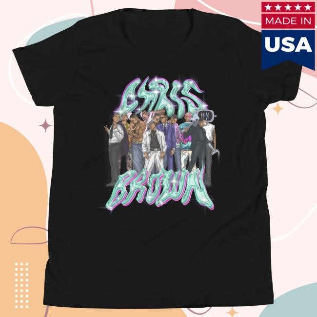 Official Chris Brown Merch Store Chris Brown "20 Years Of Cb" By Hulio (Youth Size) Shirt