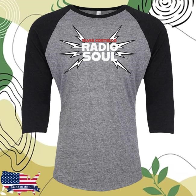 Hello Merch Official Merch Elvis Costello Radio Soul Raglan LongSleeve HelloMerch