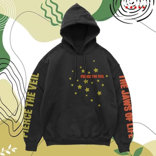 Official Pierce The Veil Merch Store Jaws Stars Pull Over Hoodie Pierce The Veil Clothing Shop Ptv Merch