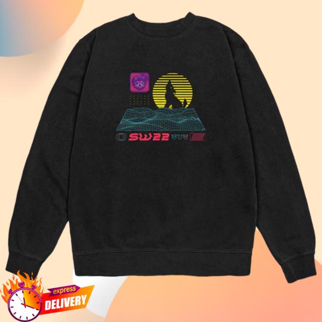 Official Sssniperwolf Merch Synthwave Black Shirt