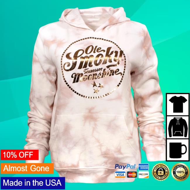 Official Ole Smoky Distillery Store Lotus Starburst Tie Dye Pull Over Hoodie Tie-Dye