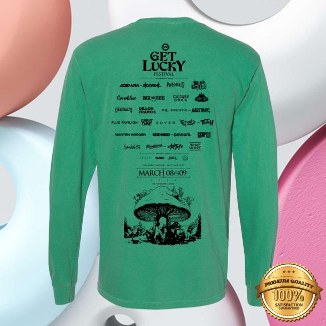 Get Lucky Festival 2024 Shop Store Merch V2 Get Lucky Lineup 2024 Long Sleeve Shirt Get Lucky Festival 2024 Shop Store Merch V2 Get Lucky Lineup Mens Long Sleeve Tees