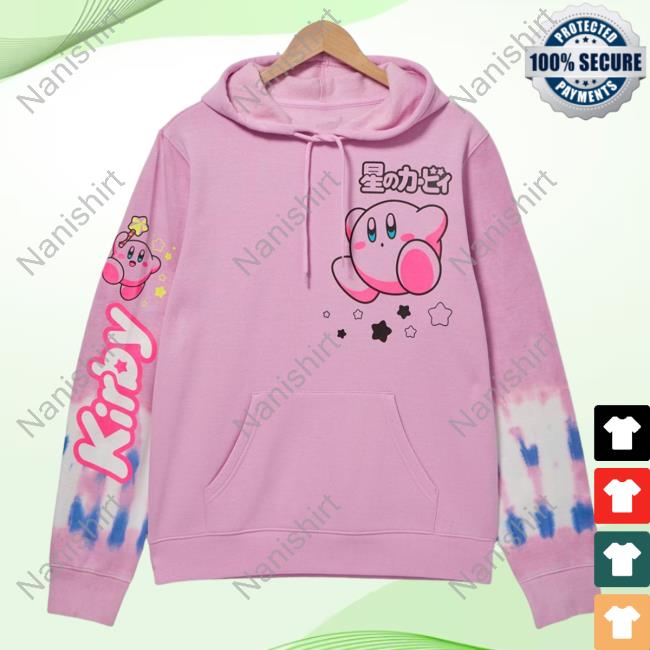 Official Box Lunch Clothing Shop Store Nintendo Kirby Portraits Tie Dye Sweater Boxlunch Exclusive Merch