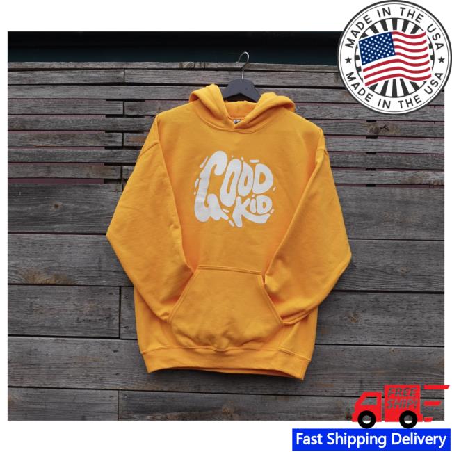 Official Good Kid Merch Store Good Kid Logo Sweatshirt - Gold Good Kid Clothing Shop GoodKid